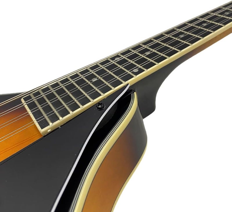 YoungMonic Mandolin Musical Instrument A Style Acoustic Mandolin Instrument Kit 8 String for Beginners Adults with Carrying Case Extra Strings Picks Cleaning Cloth - Image 4